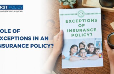 Role of exceptions in an insurance policy?